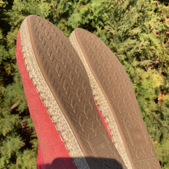 TOMS Lena Hibiscus Suede 7 Sneaker Shoe Women’s Size 8 - Picture 6 of 11